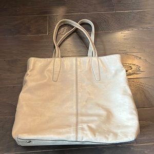Cream leather Tumi bag
